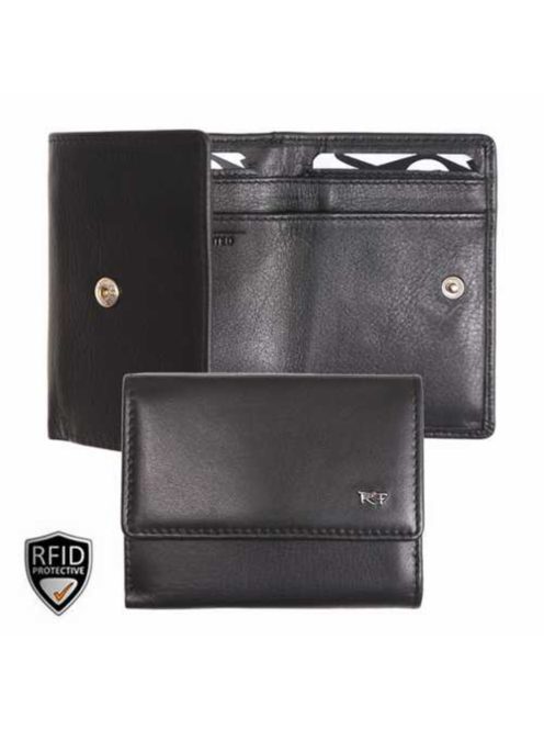 021520 002 Riccardo Ferducci női bőr pénztárca fekete