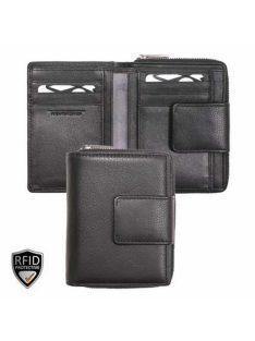 026490 002 Riccardo Ferducci női bőr pénztárca fekete