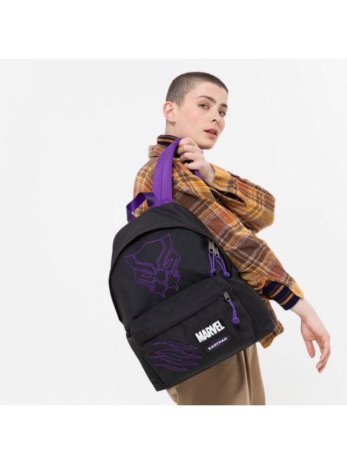 Eastpak PADDED PAK egyszerű ikonikus hátizsák MARVEL Black Panther Párduc fej hímzett