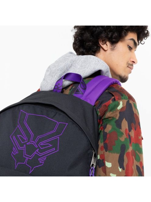 Eastpak PADDED PAK egyszerű ikonikus hátizsák MARVEL Black Panther Párduc fej hímzett