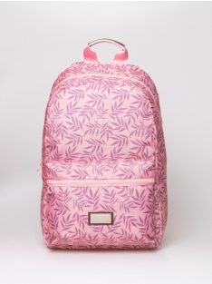   HeavyTools egyszerű hátizsák laptoptartós ELINOR rózsaszín levelek