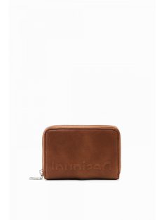   Desigual kis körbe cipzáras pénztárca domború logós barna