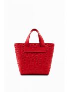 Desigual női kézi táska feliratos piros