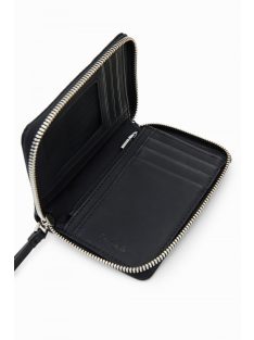 Desigual kis cipzáras pénztárca vágott virágos farmer