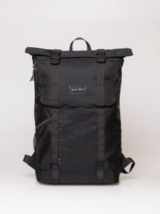   HeavyTools nagy laptoptartós hátizsák tekerhető fedeles ESKE fekete