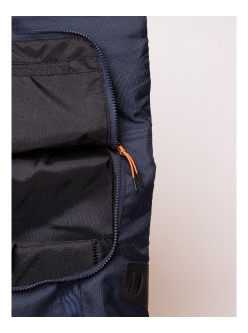 HeavyTools nagy laptoptartós hátizsák tekerhető fedeles ESKE kék