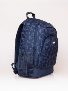   HeavyTools 3 zsebes hátizsák laptoptartós plusz biztonsági zsebes kulacstartós betűs