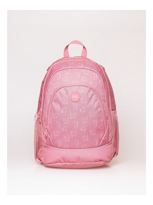 HeavyTools 3 zsebes hátizsák laptoptartós plusz biztonsági zsebes kulacstartós cicás