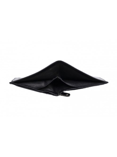 GiorgioCarelli álló fazonú sok kártyás fényesbőr férfi irattárca fekete