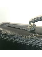 Olasz bőr kis aktatáska fekete 