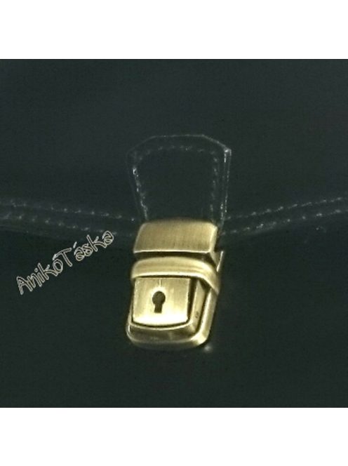 Olasz bőr kis aktatáska fekete 