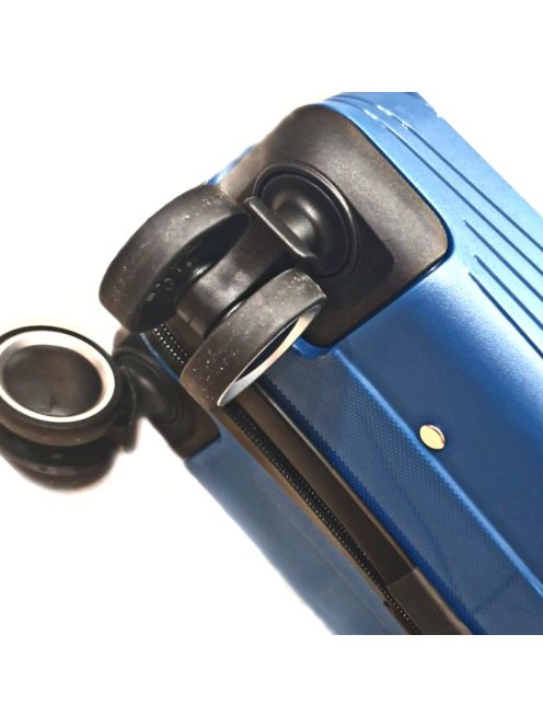 Extra rugalmas bőrönd szett
négy kerekes polipropilén hullám mintás kékeszöld 