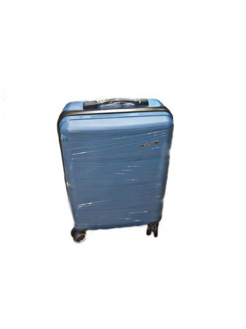 Extra rugalmas bőrönd szett
négy kerekes polipropilén hullám mintás kékeszöld 