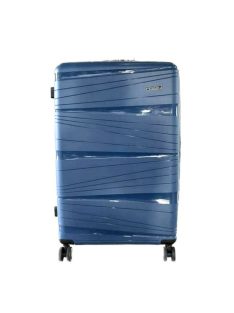   Extra rugalmas bőrönd szett
négy kerekes polipropilén tenger kék 