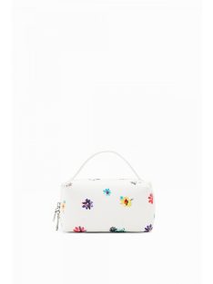   Desigual mini kézitáska vagy átvetős válltáska tavaszi virágok fehér