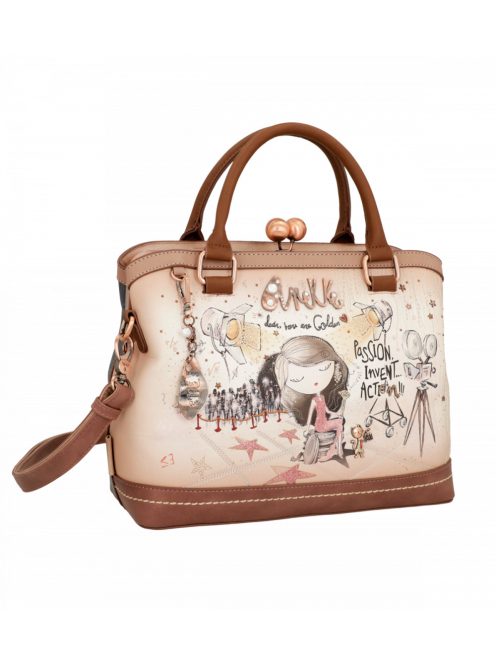 Anekke kézitáska 3 részes fém keretes Hollywood