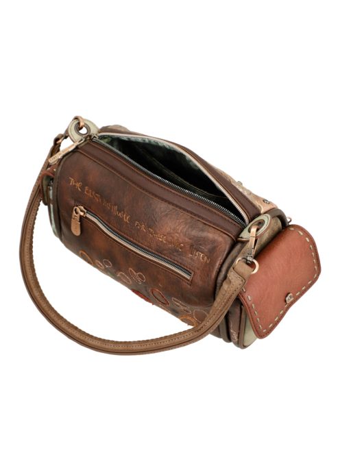 Anekke bowling fazonú női táska Core/ Mag barna