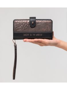   Anekke sokkártyatartós nagy, hosszú pénztárca plusz irattartóval Dreamverse barna