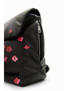 Desigual fedeles kis hátizsák festett virágok fekete