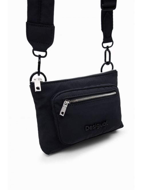 Desigual közepes Voyager táska vászon 4 funkciós fekete