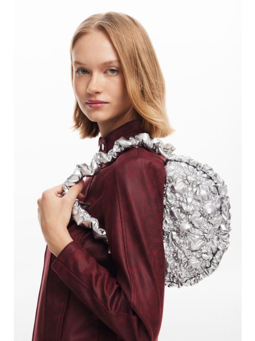 Desigual kis koktél táska ezüst