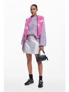   Desigual mini válltáska plusz pánttal domború logós fekete