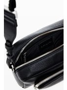 Desigual mini válltáska plusz pánttal domború logós fekete