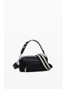 Desigual mini válltáska plusz pánttal domború logós fekete