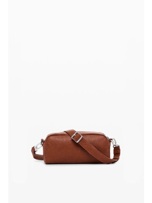 Desigual mini válltáska plusz pánttal domború logós barna