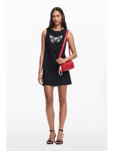   Desigual mini válltáska plusz pánttal domború logós piros