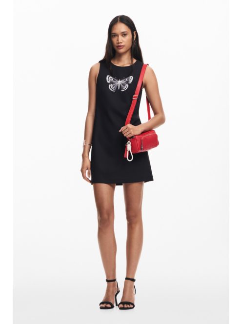 Desigual mini válltáska plusz pánttal domború logós piros