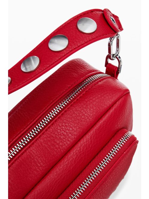 Desigual mini válltáska plusz pánttal domború logós piros