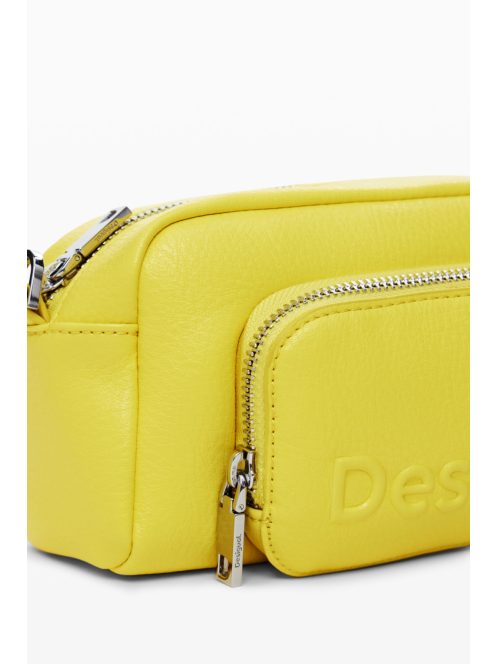 Desigual mini válltáska plusz pánttal domború logós sárga