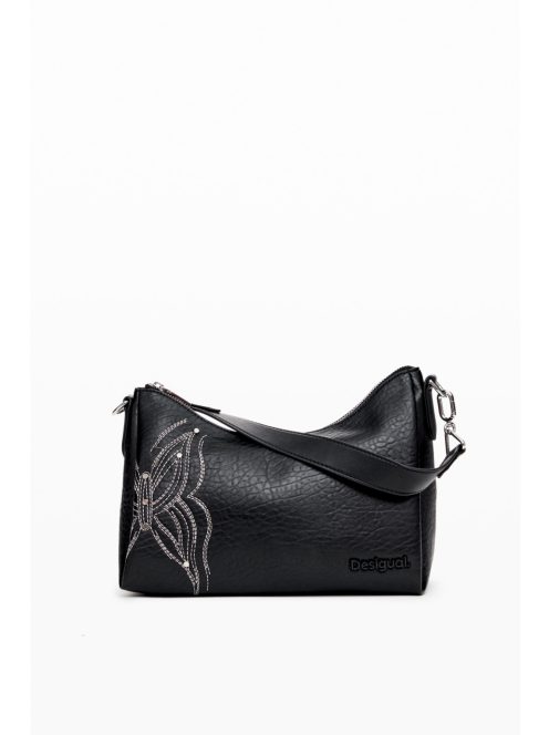 Desigual csónak kézitáska pillangó mintás fekete