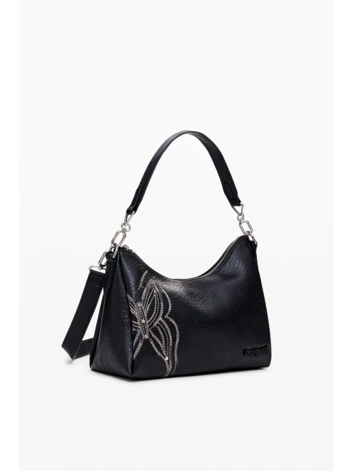 Desigual csónak kézitáska pillangó mintás fekete