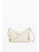 Desigual egyszerű kis kézitáska kör mintás fehér