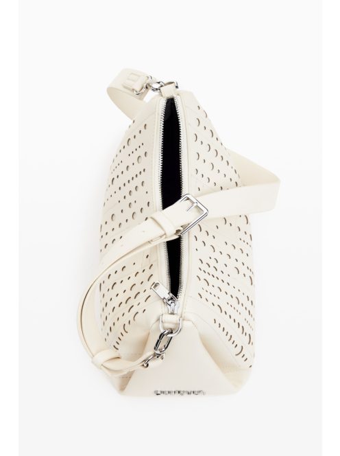 Desigual egyszerű kis kézitáska kör mintás fehér