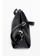 Desigual egyszerű kis kézitáska kör mintás fekete