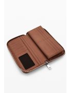 Desigual hosszú pénztárca cipzáras pillangó mintás barna