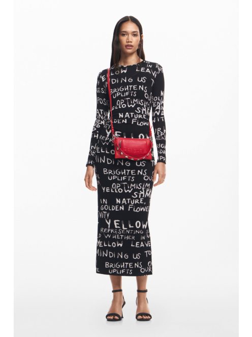 Desigual acrossbody testen átvetős táska cipzáras piros