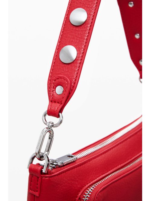 Desigual acrossbody testen átvetős táska cipzáras piros