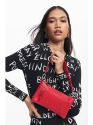 Desigual acrossbody testen átvetős táska cipzáras piros