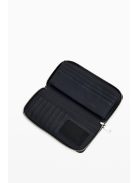 Desigual hosszú pénztárca cipzáras hímzett fekete