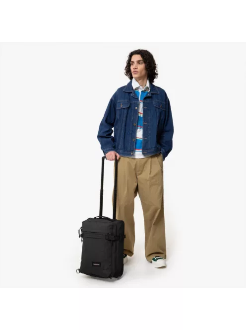 Eastpak STRAPSON XXS kézipoggyász vászon bőrönd fekete