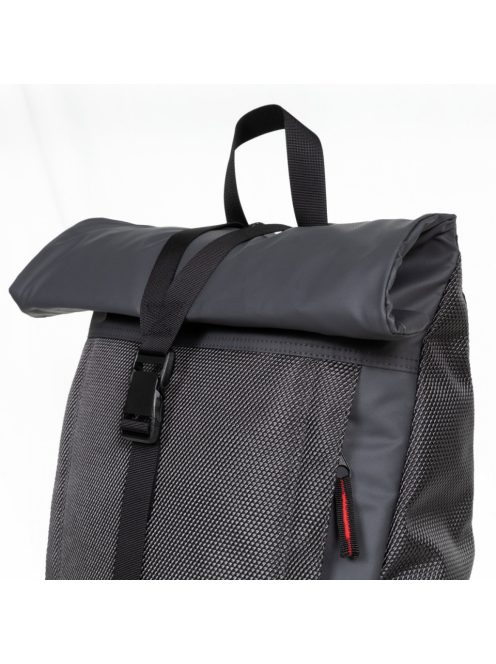 Eastpak TECUM ROLL Cnnct Coat nagy laptoptartós hátizsák tekerhető fedeles acélszürke