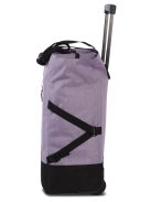 Punta kézipoggyász gurulós bevásárló táska két színű orgona