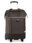 Punta kézipoggyász gurulós bevásárló táska nagy kerekű sötétszürke