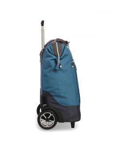   Punta kézipoggyász gurulós bevásárló táska nagy kerekű mályva virágos