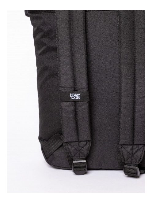 HeavyTools laptoptartós hátizsák lehajtható fedeles EFERIN fekete