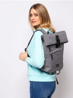   HeavyTools laptoptartós hátizsák lehajtható fedeles EFERIN elegáns szürke